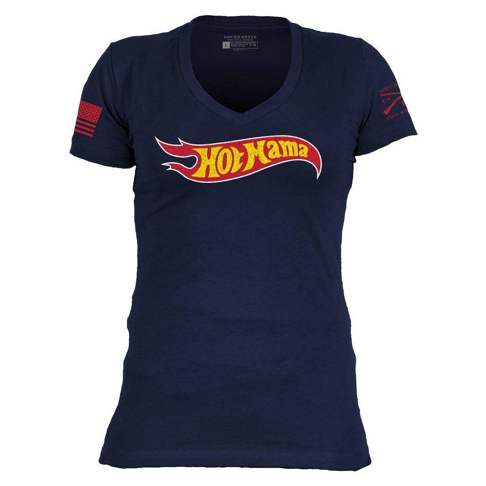 Women's Hot Mama V-Neck - Midnight Navy