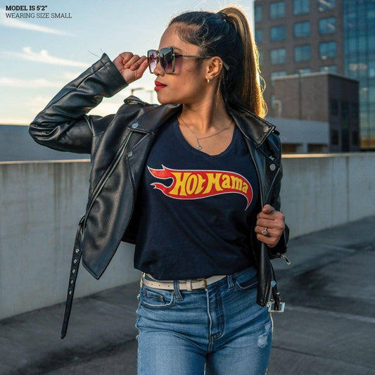 Women's Hot Mama V-Neck - Midnight Navy